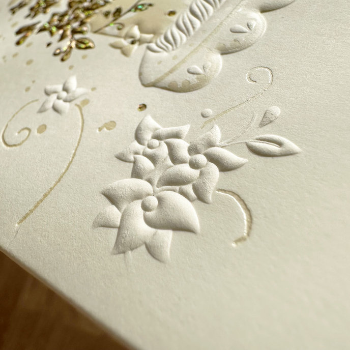 13-434A  Wedding greeting card SK