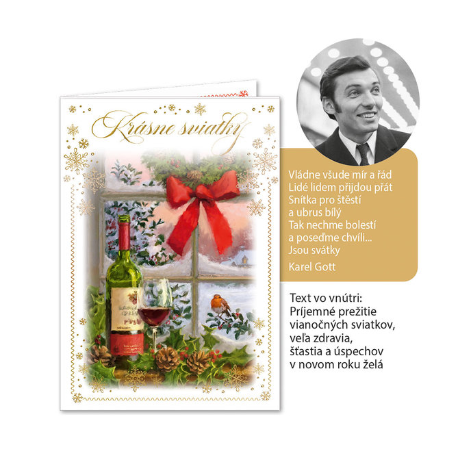01B1-0007 Hracie karty XMAS SK