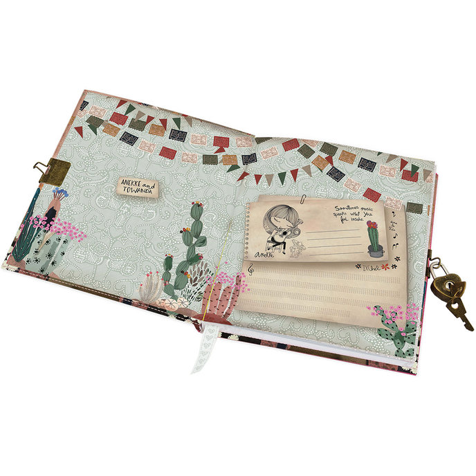 1438-0331 Notebook with lock lic. Anekke