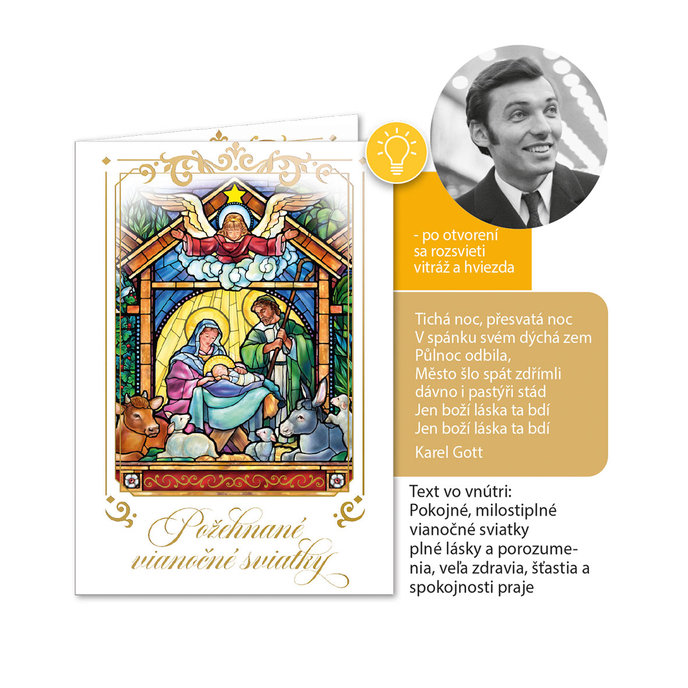 71-8020 Christmas greeting card music SK