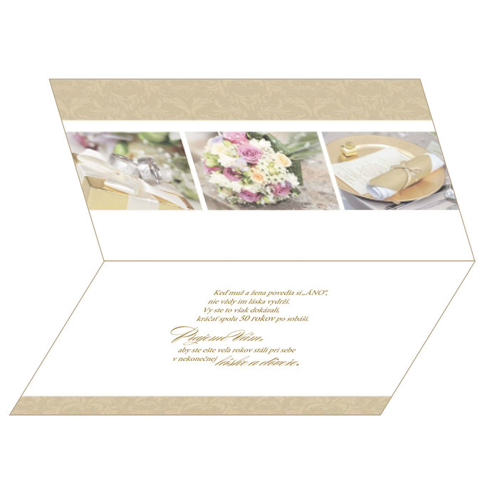 13-6031 Blahoprajná karta svadobná SK/ZS