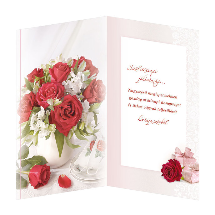 15-6436 Blahoprajná karta gratulačná otočník HU