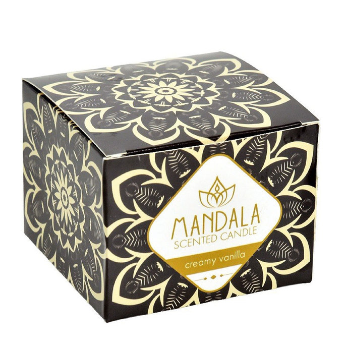 2358-0024 Mandalová sviečka - KRÉMOVÁ VANILKA