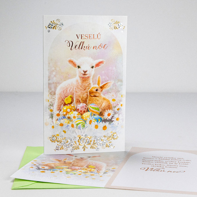 12-6033 Blahoprajná karta veľkonočná SK