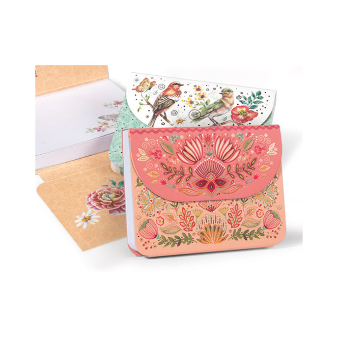 1150-0009 Notepad with magnetic close, mix 24 pcs