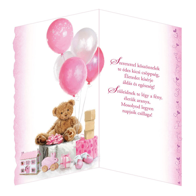 16-639 Blahoprajná karta k narodeniu dieťaťa  HU