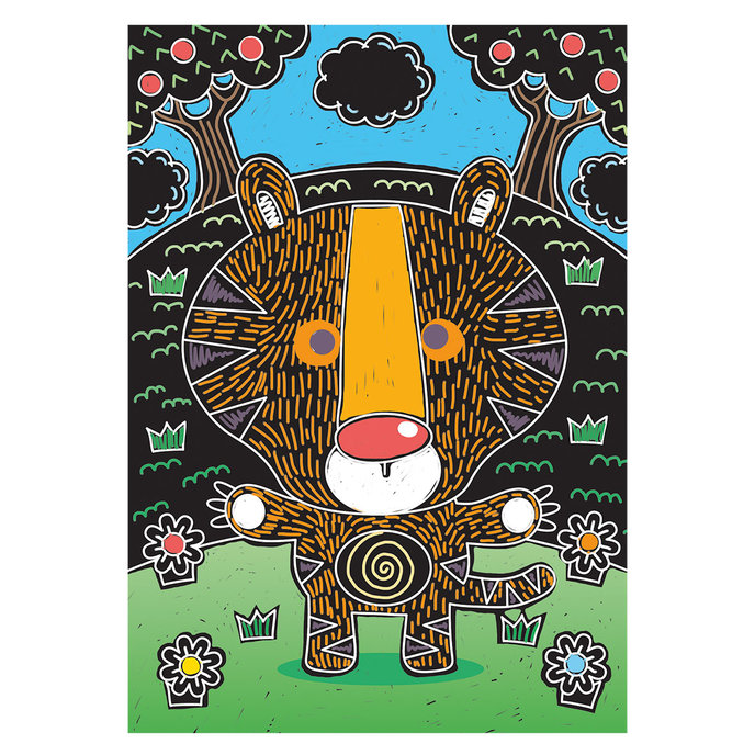 1936-0005 Kreatívna sada - Škrabacie obrázky