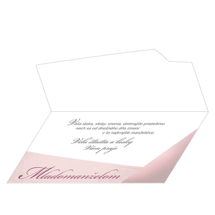 13-6047 Blahoprajná karta svadobná SK