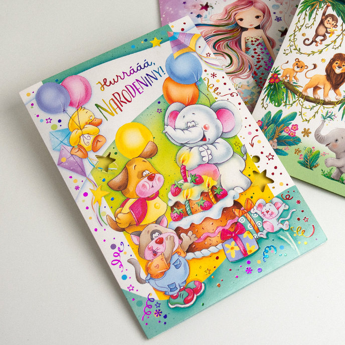 77-8013 Greeting card for children with music SK