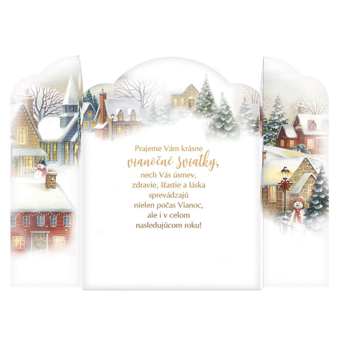 71-679 Blahoprajná karta vianočná pop-up SK
