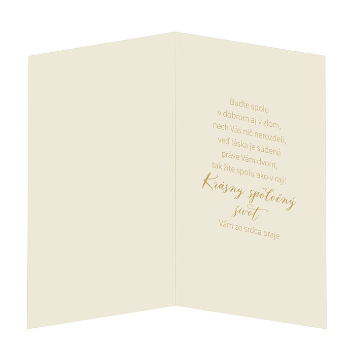 13-430A Blahoprajná karta svadobná SK
