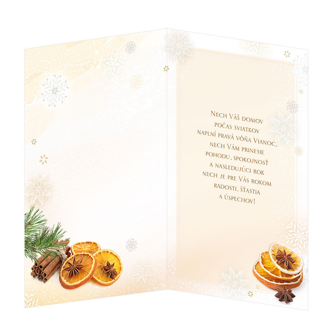 11-6380 Blahoprajná karta vianočná  SK