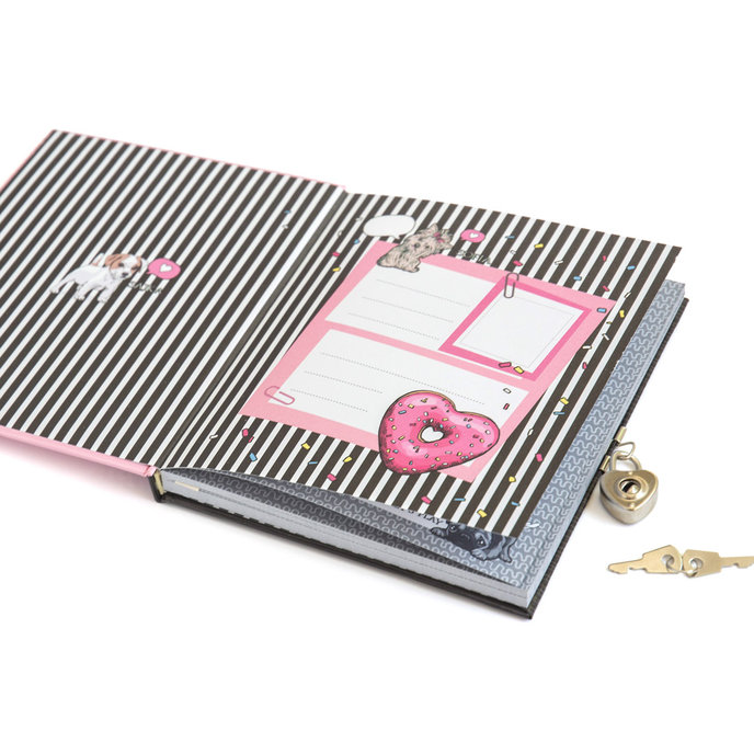 1442-0361 Notebook with lock Puggy