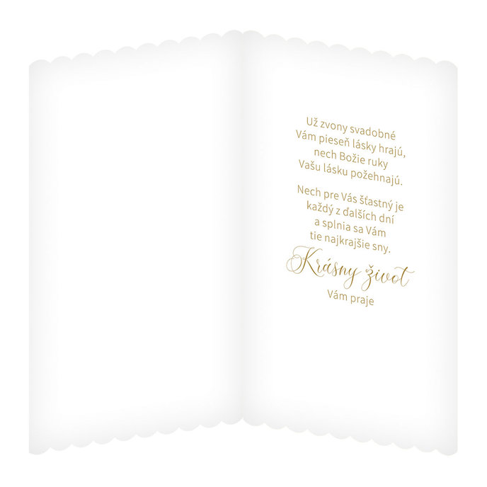 13-433A  Wedding greeting card SK
