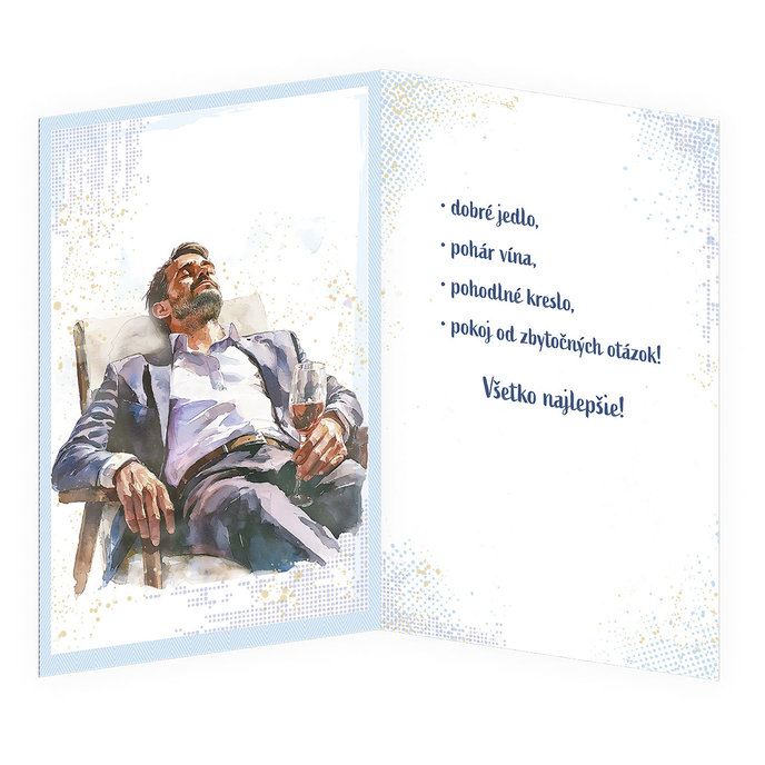 75-8032 Blahoprajná karta gratulačná hudobná SK