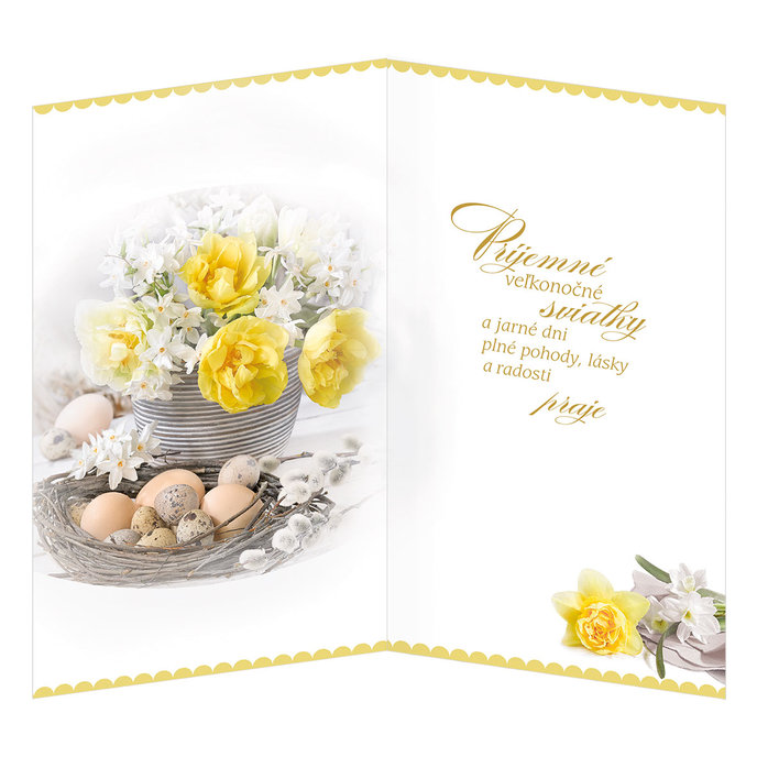 12-6013 Blahoprajná karta veľkonočná  HU