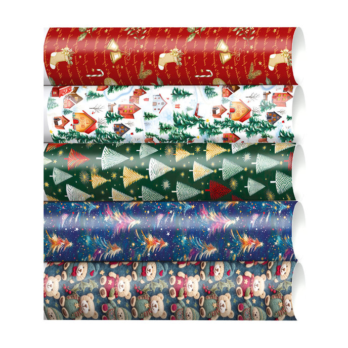 0921-0011 Baliaci papier vianočný, box 80rol.