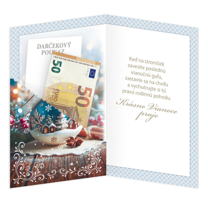 11-6586 Christmas greeting card card with leap SK