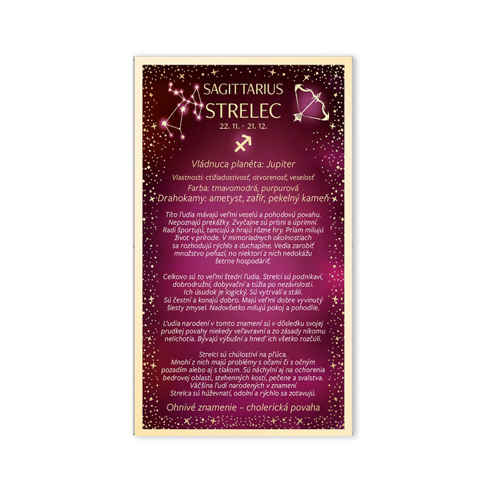 15-6490 Blahoprajná karta gratulačná zverokruh SK STRELEC