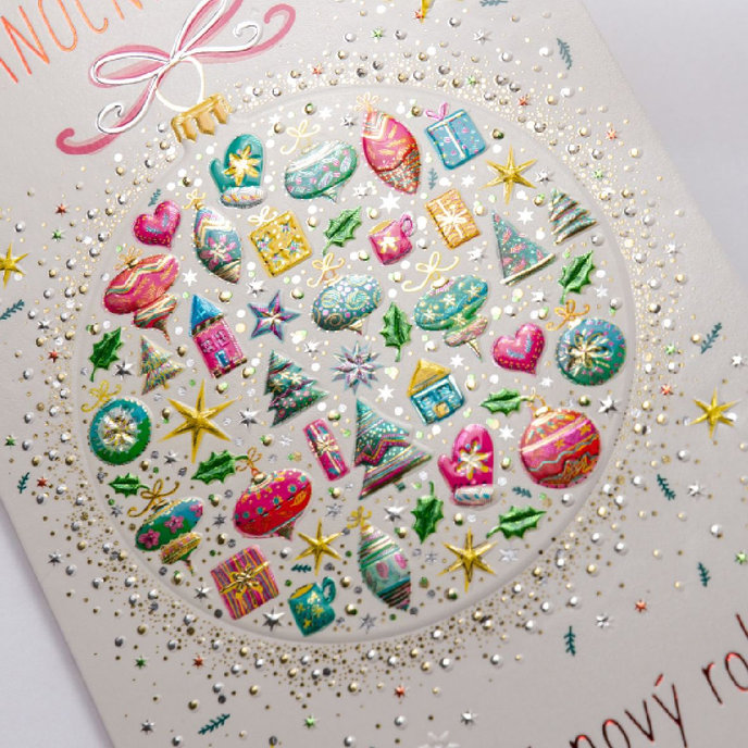 11-6535 Christmas greeting card CZ