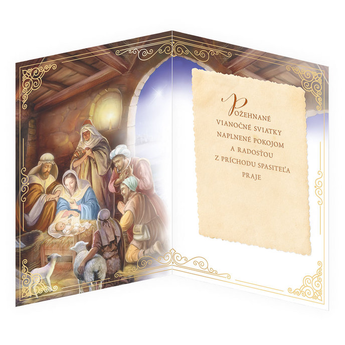 71-9016 Blahoprajná karta vianočná 3D SK