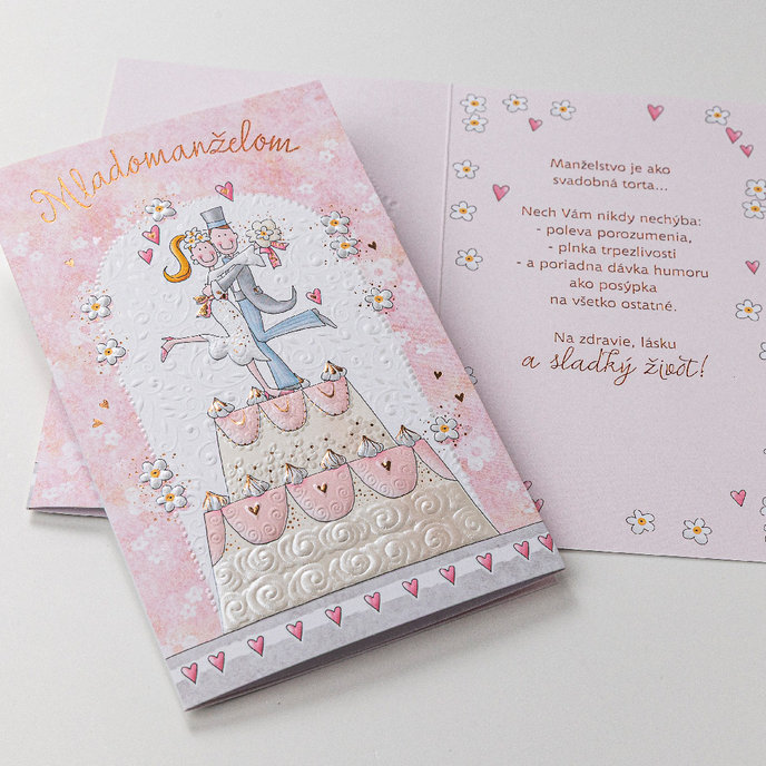 13-6179 Wedding greeting card with money flap SK