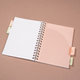 1546-0332 Spiral notepad A5 with dividers XOXO