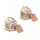 2352-8001 Christmas decoration with LED light - house, 12ks mix