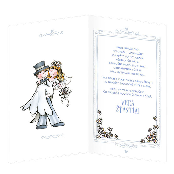 13-6174 Blahoprajná karta svadobná SK