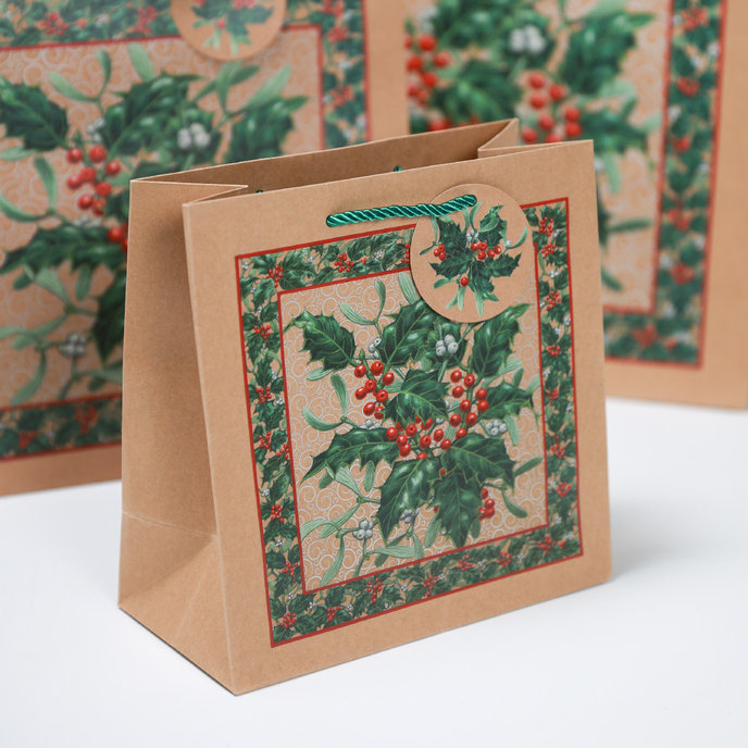 0835-0013 Gift bag for wine SQUARE BOTTLE