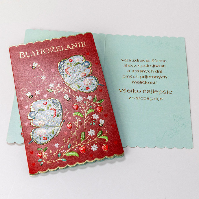 15-6578 Blahoprajná karta gratulačná SK