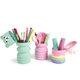 1870-8002 Silicone pencil case, mix 8 pcs
