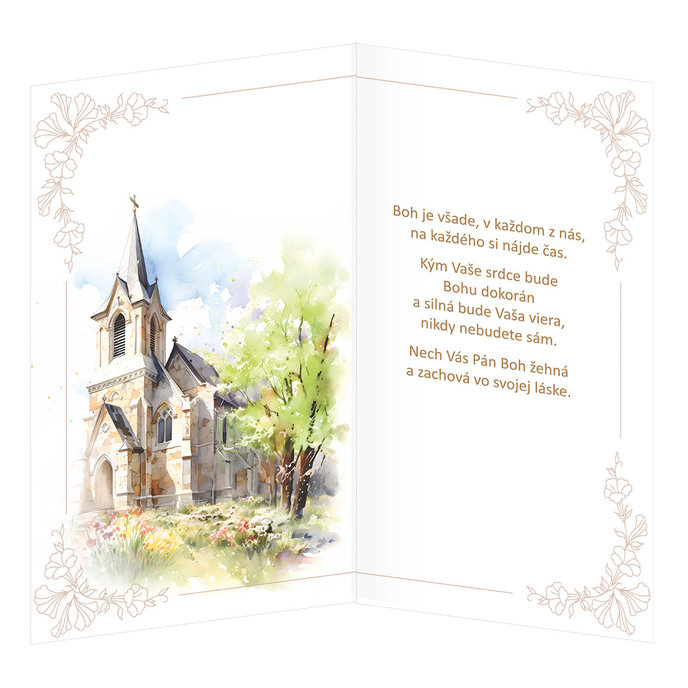 19-651 Blahoprajná karta náboženská SK