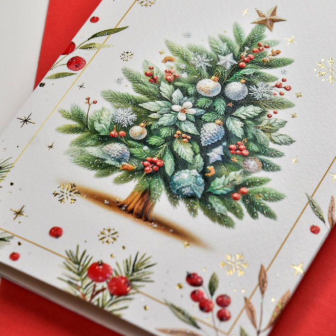 11-6560 Blahoprajná karta vianočná klopa na peniaze SK