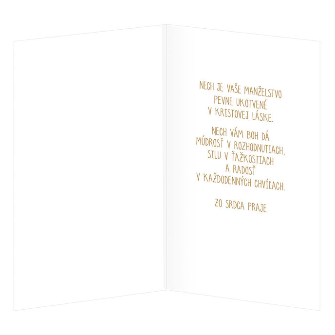 13-435A Blahoprajná karta svadobná SK