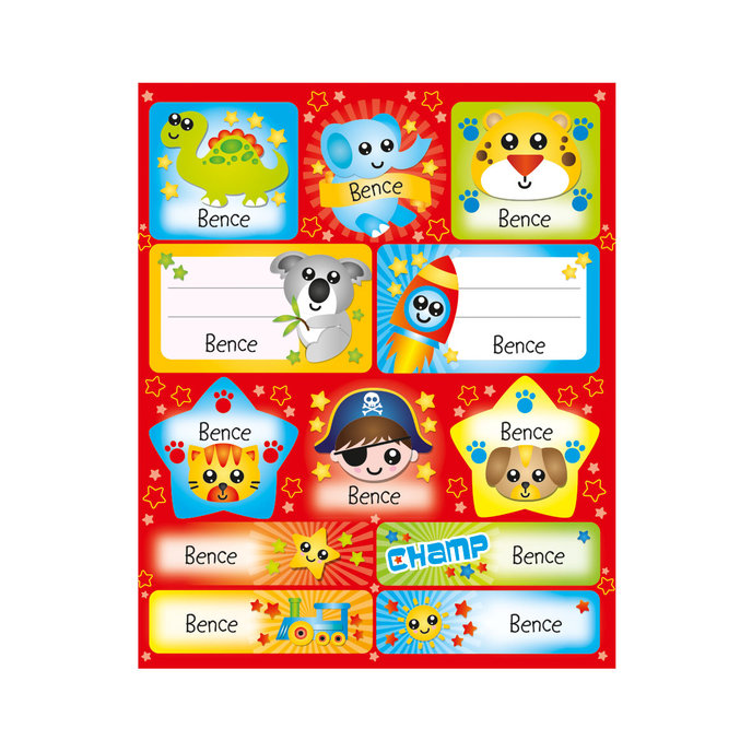 1114-0130 Trhací blok so samolepkami - 15 listov, Bence