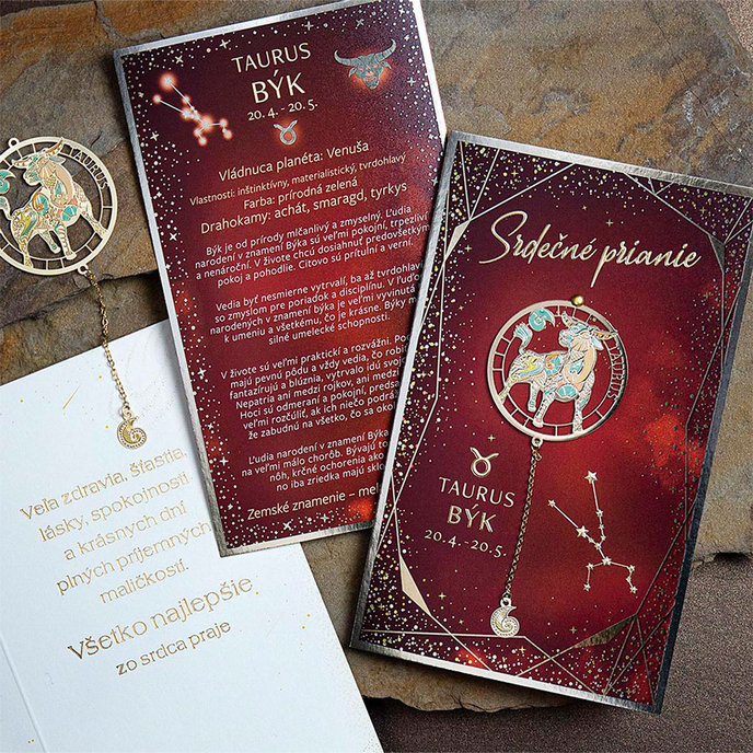 15-6483 Blahoprajná karta gratulačná zverokruh SK BÝK