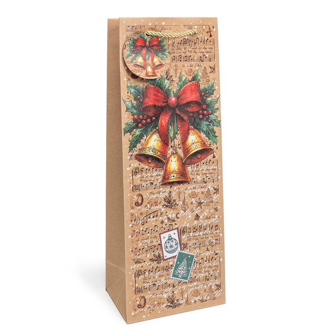 0835-0015 Gift bag for wine SQUARE BOTTLE