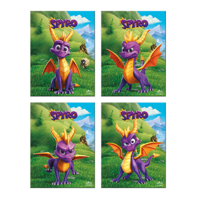 1110-0359 Shredding notepad 9x12cm lic. Spyro