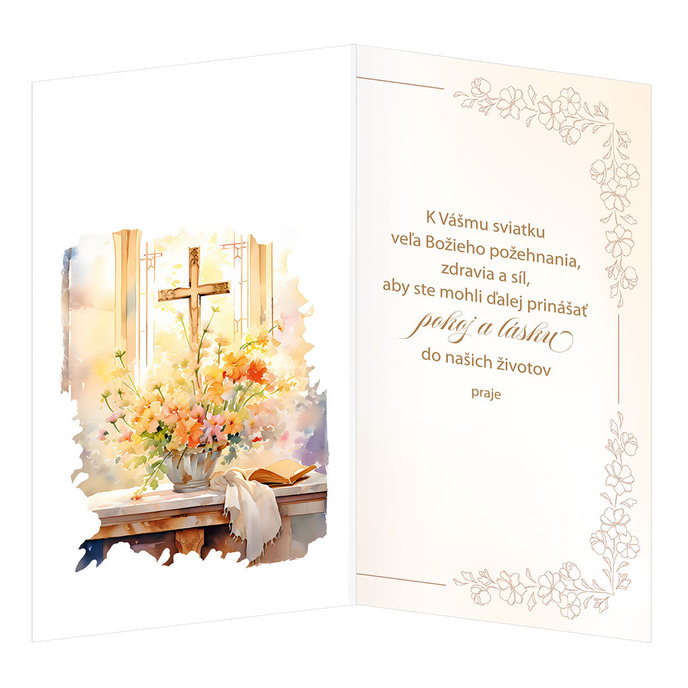 19-652 Blahoprajná karta náboženská SK