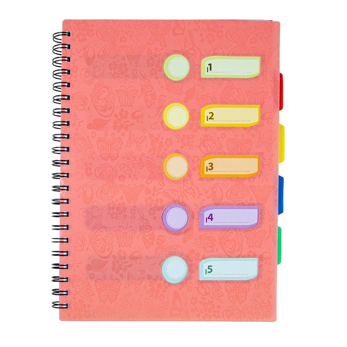 1552-0012 Špirálový zošit A4 s rozraďovačom