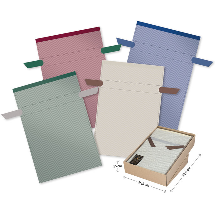 2023-5002 Gift bag with textile ribbon 23x35cm