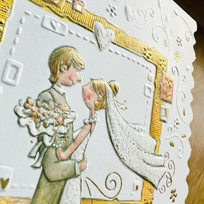 13-6163 Blahoprajná karta svadobná klopa na peniaze SK