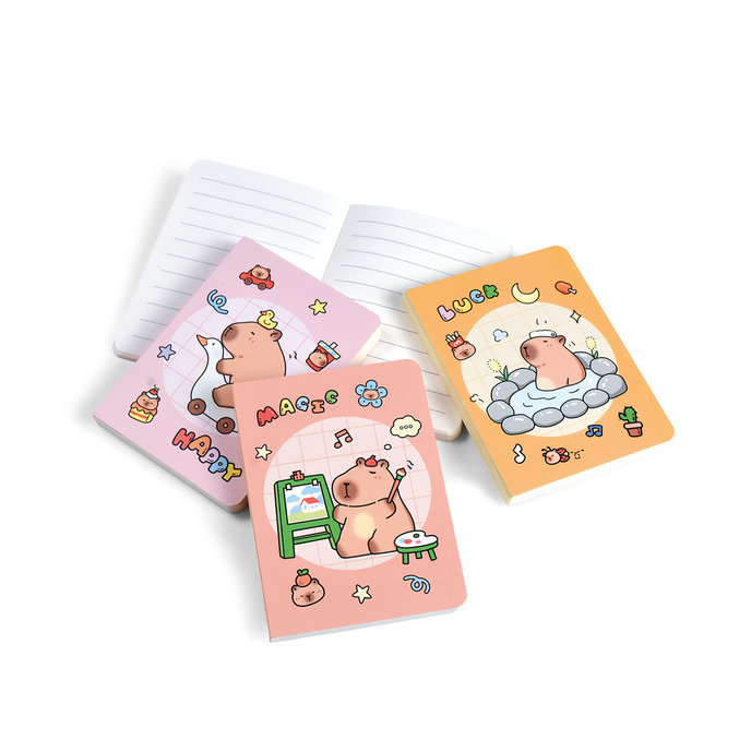 1403-8001 Notebook Capybara, mix 60 pcs, 8x11 cm