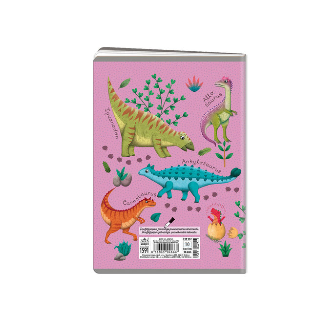 1591-0425-2 Zošit A5, 10 listov, TYP 512 Roaaar!