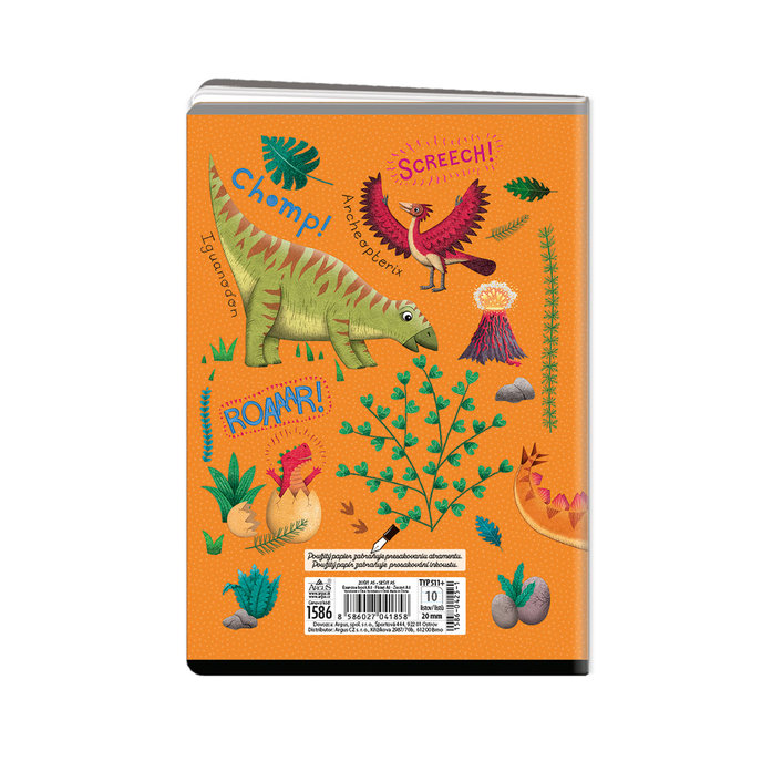 1586-0425-1 Zošit A5, 10 listov, TYP 511+ Roaaar!