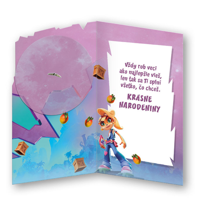 17-6046 Greeting card for children Crash SK
