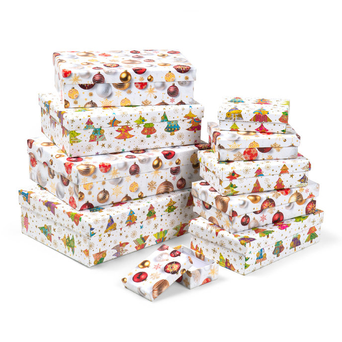 2500-1182 Darčeková krabica, set 10ks