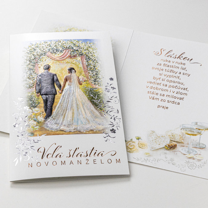 13-6177 Blahoprajná karta svadobná SK