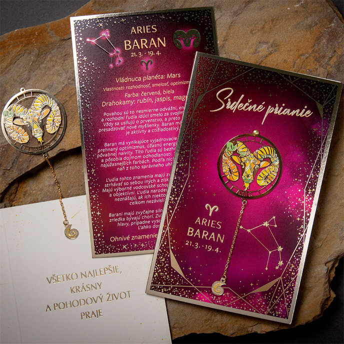 15-6482 Blahoprajná karta gratulačná zverokruh SK BARAN